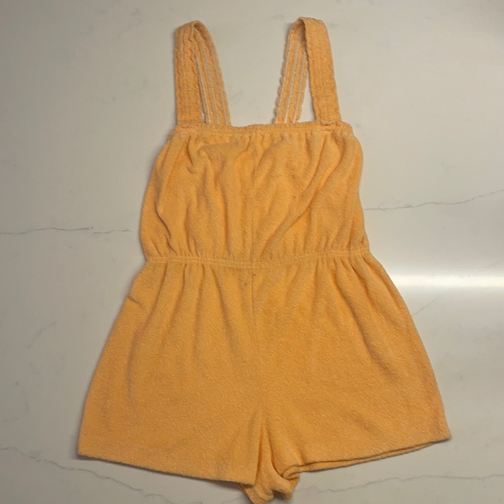 Vintage Orange Terry Cloth Jumper